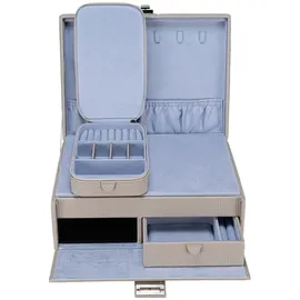 Windrose Corbello Schmuckkasten 28 cm grau