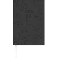 Zettler Buchkalender 876 14,5x21cm 1 Tag/1 Seite Recycling schwarz