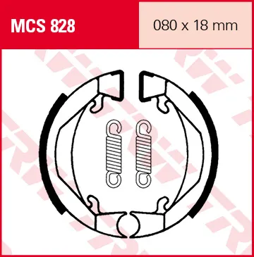 TRW Lucas Bremsbacken MCS828