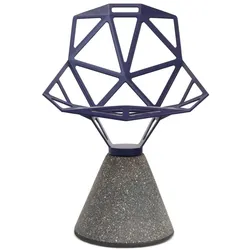 Magis Chair One, Sockel aus Zement, purple