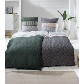 Bugatti KOSIE Satin Grau/Beige 135 x 200 cm + 80 x 80 cm
