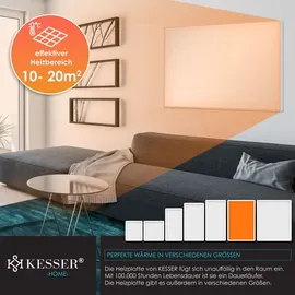 Kesser KESSER® Infrarotheizung Mit Thermostat Infrarotheizkörper Elektroheizung Infrarot Heizung Wandheizung - 28 unterschiedliche Routineprogramme , Heizkörper Heizpaneel