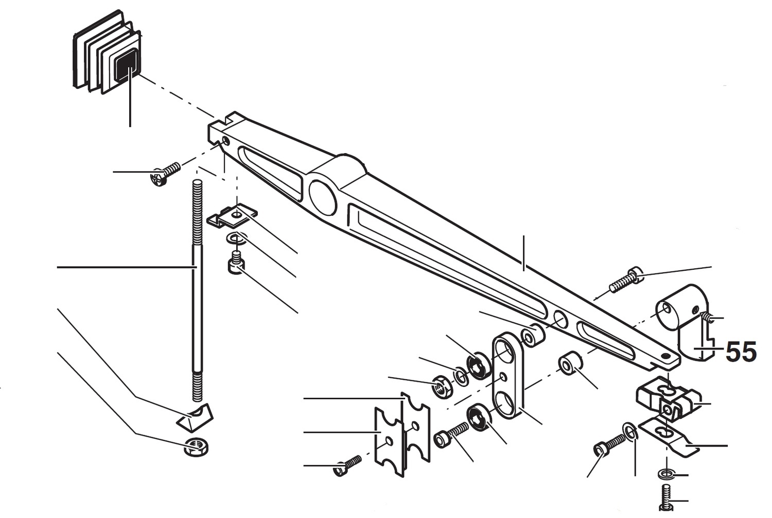 PROXXON 27090-55 Exzenterhebel für Dekupiersäge DSH/E 27090