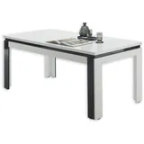 Stolkom SAVONA weiß Schwarz - Moderner Esszimmertisch für Ihren Wohn- & Essbereich - 180 x 78 x 90 cm (B/H/T)
