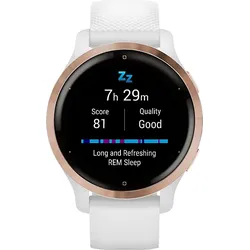 GARMIN Venu 2S Smartwatch Polymer Silikon, 110-175 mm, Weiß