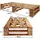 sunnypillow Palettenbett M2 90 x 200 cm Braun