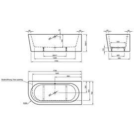 Ottofond Messina Corner Eckbadewanne 78 x 178 cm (703802)
