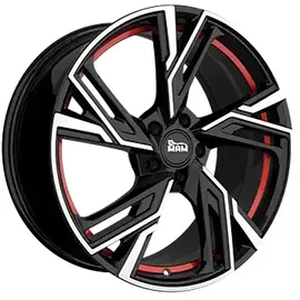 mam wheels RS5 7 x 16 5 x 100 ET38 Rot/Schwarz