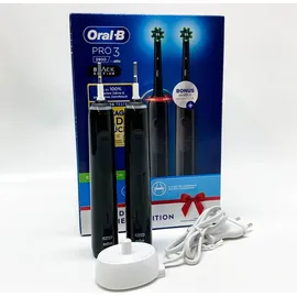 Oral-B Pro 3 3900 + 2. Handstück schwarz/schwarz Gift Edition