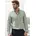 S Regular Fit Herren Gr XL 43/44 N-Gr grün salbei Web Obermaterial 100 Baumwolle unifarben regular fit Rundhals Manschette Hemden in hochwertiger Struktur Optik