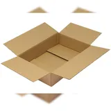 TransPak Wellpapp-Faltkarton, 2-wellig, 600x400x130mm Qualität 2.30bc braun, braun