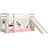 Spielbett Pino 90 x 200 cm Kiefer massiv lackiert weiß