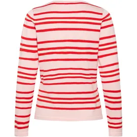 St Tropez Strickjacke PilaSZ Chalk Pink Red Multi Stripe S