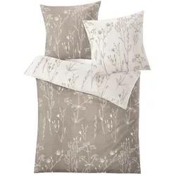 Kleine Wolke Bettwäsche Savannah 135 x 200 cm Satin Grau Taupe