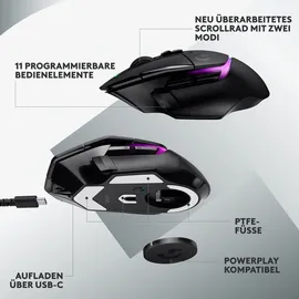 Logitech G502 X Plus Gaming Maus Schwarz 910-006162