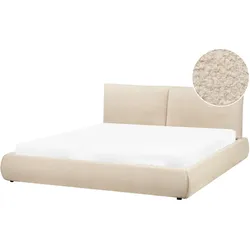 Wasserbett Bouclé VINAY 180 x 200 cm Hellbeige