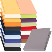 Aqua-Textil Spannbettlaken Jersey 120 x 200 - 130 x 220 cm dunkelgrau