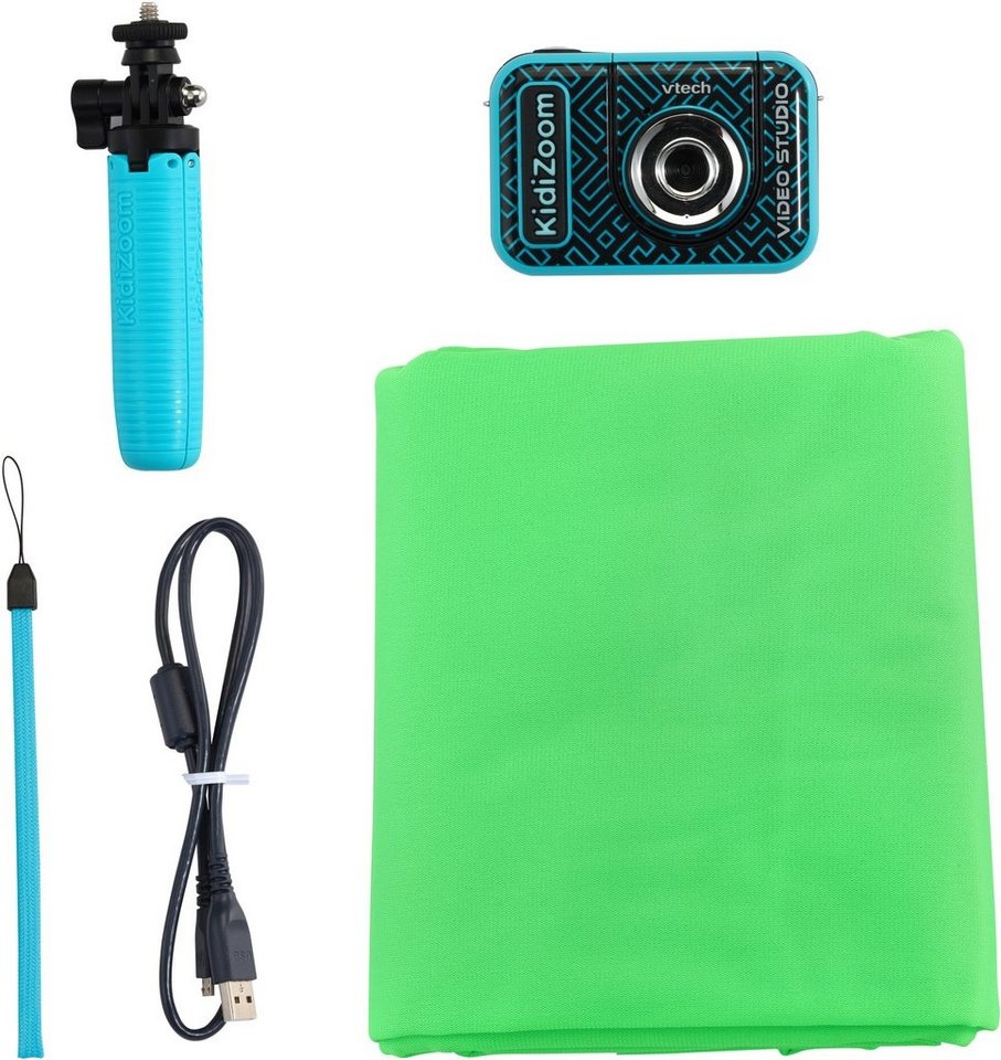 Vtech® KidiZoom Video Studio HD Kinderkamera (5 MP, inkl. Selfie-Funktion und Ministativ) blau|schwarz