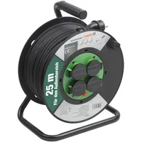 Meister Craft Meister Kabeltrommel H05RR-F3G1,5, IP44 - 25 m