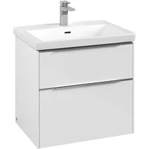 Villeroy & Boch Waschbeckenunterschrank 2 Auszüge 62,2 x 57,9 x 47,8 cm Brilliant White