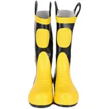 Walfront Feuerwehrstiefel aus Gummi, hohe Temperaturbeständigkeit, wasserdichte Schuhe, Feuerwehr-Schutz (42) - 42 EU