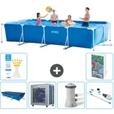 Rechteckiger Frame Pool - 450x220x84 Cm - 7-teilig  S139