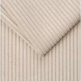 kaiser möbel Ecksofa mit schlaffunktion und bettkasten, Sofa U-form, Couch U-form Gabon stoff Zoom Creme - Creme