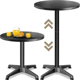 CASARIA Stehtisch höhenverstellbar 70-115 cm schwarz