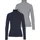 FLASHLIGHTS FLASHLIGHTS, Rollkragenshirt in grau-meliert, marine), | Gr.: 52/54