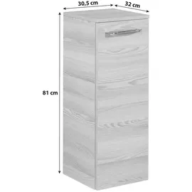 Fackelmann B.Clever Midischrank 30,2 x 81 x 32 cm Weiß