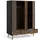 hellin Kleiderschrank Rye 150 x 200 x 60 cm Schwarz