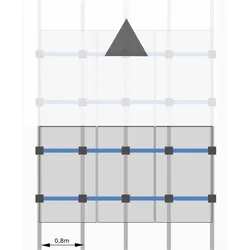Ziegel K2 Singlerail Set - max. 3 PV-Module black