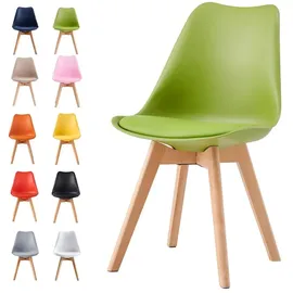 mcc direct Esszimmerstuhl Eva Kunstleder grün 2er Set