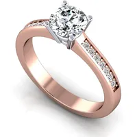 Verlobungsring VR05 750er Rot-/Weiflgold - 3484