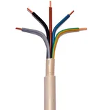 Waskönig + Walter, Prysmian NYM-J 5x2,5 mm2 RE Mantelleitung grau 5x2,5 qmm Installationsleitung Feuchtraumleitung, jede Menge eine Länge