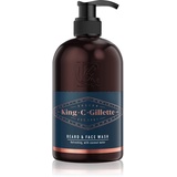 Gillette King C. Beard & Face Wash Shampoo für Bart und Gesicht 350 ml