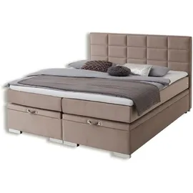 Roller Boxspringbett - beige - H3 - 180x200 cm