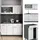 Vicco Küchenzeile R-Line 140 cm Anthrazit/Weiß Hochglanz