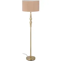 Relaxdays Stehlampe Wohnzimmer beige - Gold