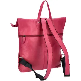 The Skandinavian Brand Damen Leder Rucksack Fuchsia