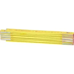 Holz-Gliedermaßstab, gelb, 2m - gelb