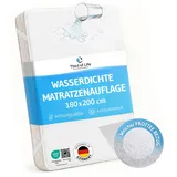 Matratzenschoner 180x200 wasserdicht und atmungsaktiv, Frottee Matratzenauflage Terry mit weicher Baumwolle, Praktische Eckgummis für perfekten Sitz, 60°C waschbar und Oeko-Tex Zertifiziert