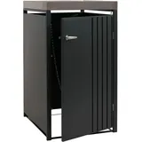 MCW Mülltonnenbox O67-PK-1 68 x 125 x 84 cm schwarz