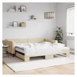 vidaXL Tagesbett 100 x 200 cm Creme