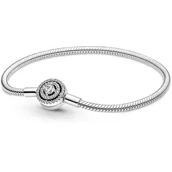 Pandora 590038C01 Damen-Armband Heiligenschein Silber, 19 cm