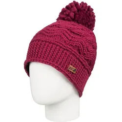 ROXY Damen Bommelmütze Winter, BEET RED, 1