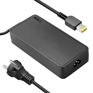 170W Lenov Laptop Ladekabel - Klassisches Netzteil mit Gelbem Quadratstecker für ThinkPad P53 P52 P73 Workstation und Legion Y7000P Y720 Gaming Laptop Netzteil (20V/8.5A)