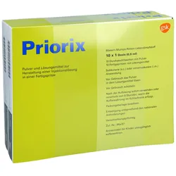 PRIORIX Masern Mumps Röteln P.u.LM H.Inj.L.i.e.FS. 10 St
