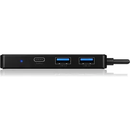 RaidSonic Icy Box IB-HUB1423CR-C3, USB-Hub, Dual-Slot-Cardreader, USB-C 3.0 [Stecker] (60796)