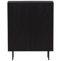Livetastic Highboard 80 x 103 x 30 cm Schwarz
